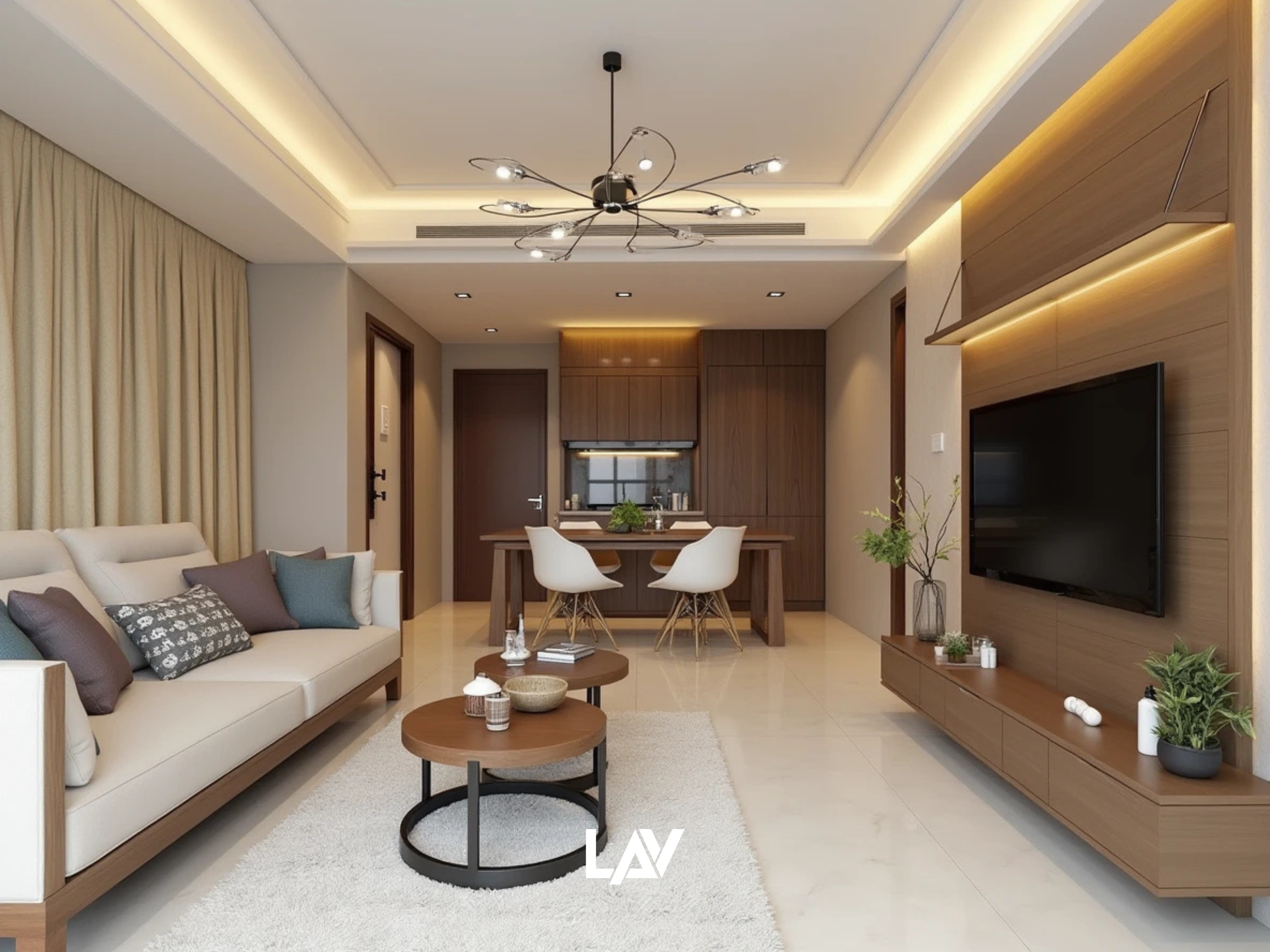 Mẫu chung cư phong cách đương đại