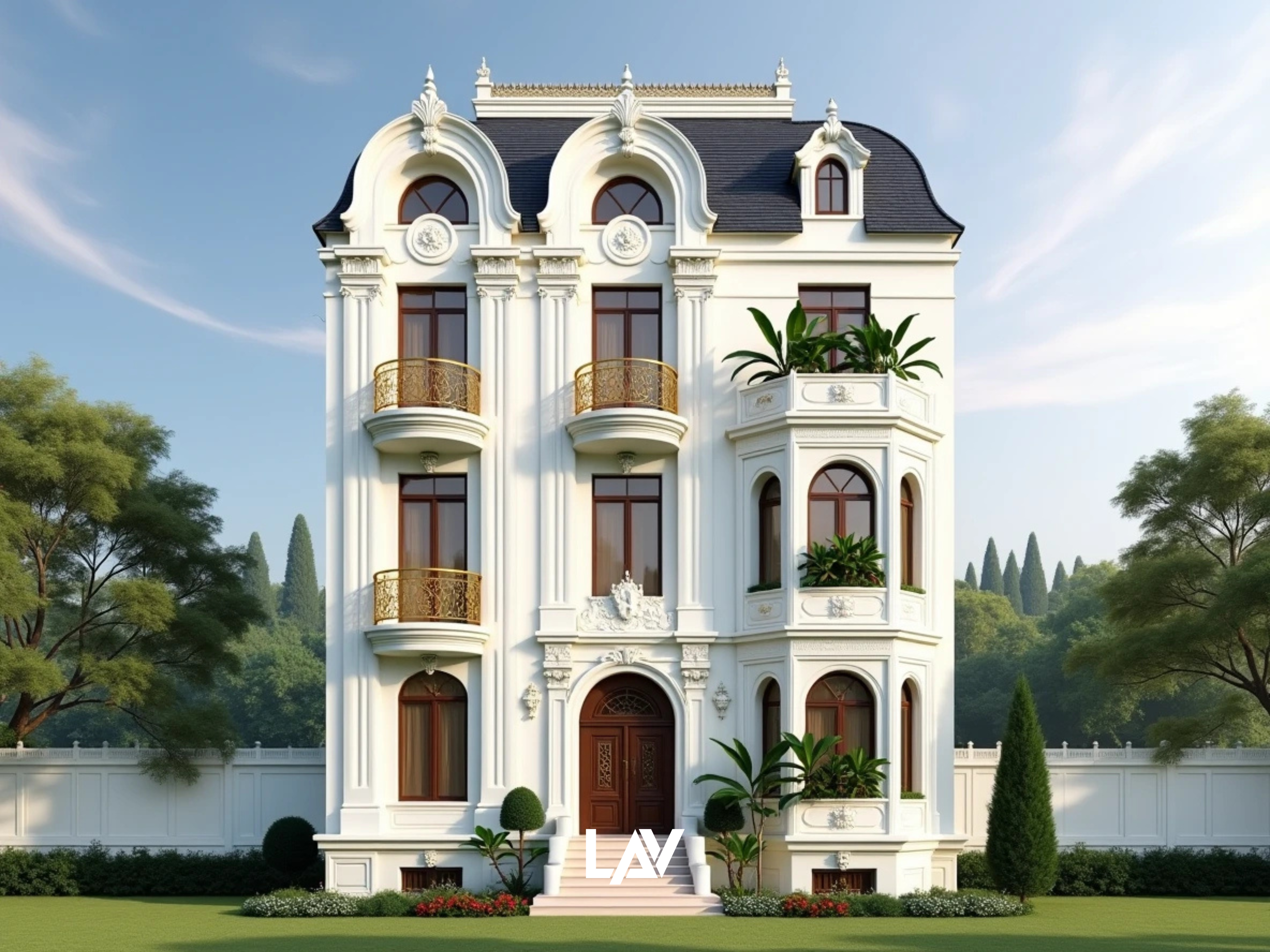 Biệt thự vườn 4 tầng