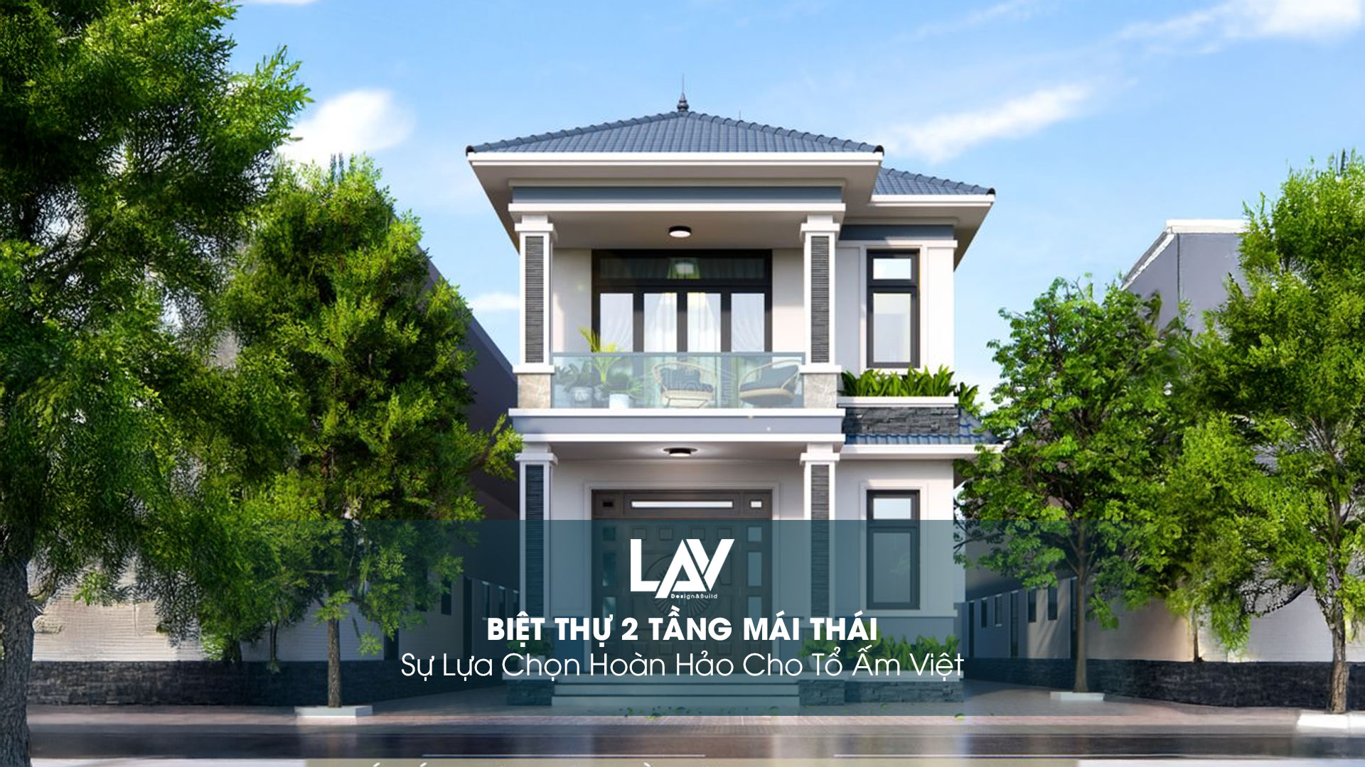 biệt thự 2 tầng mái thái