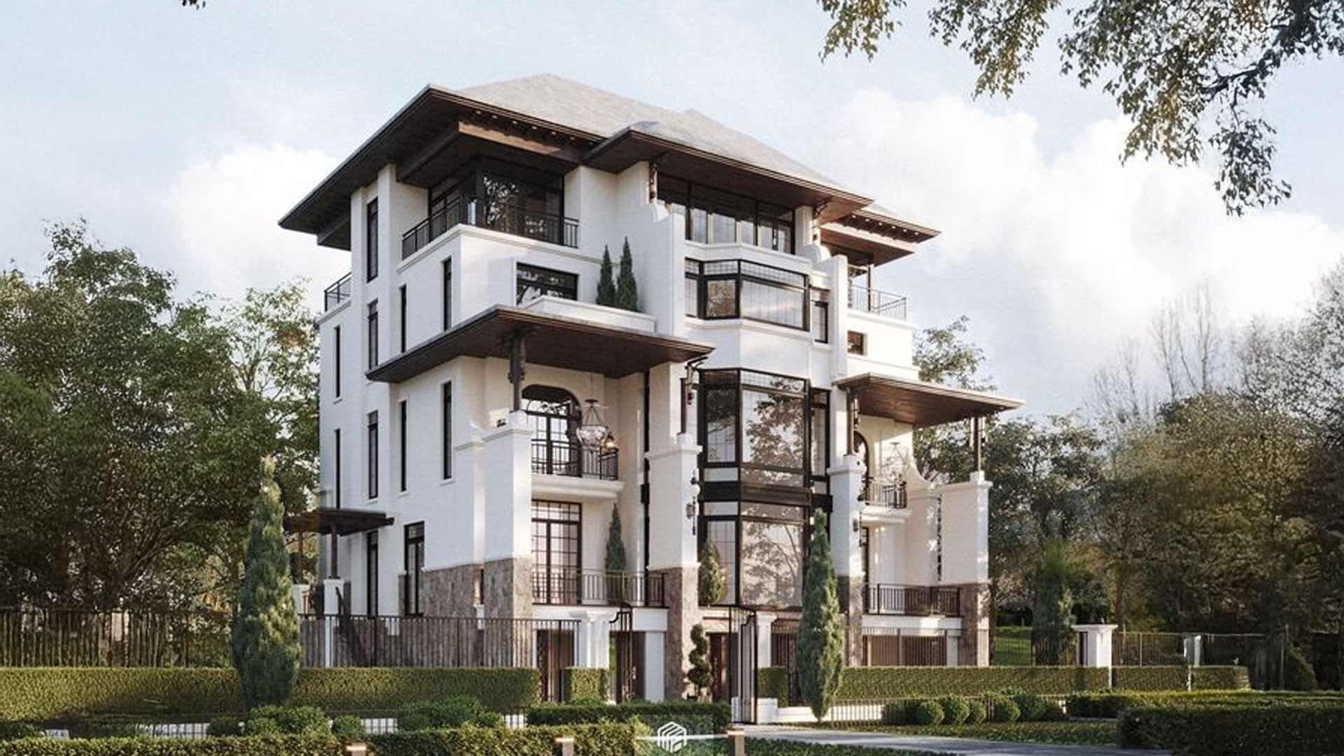 biệt thự indochine 3 tầng