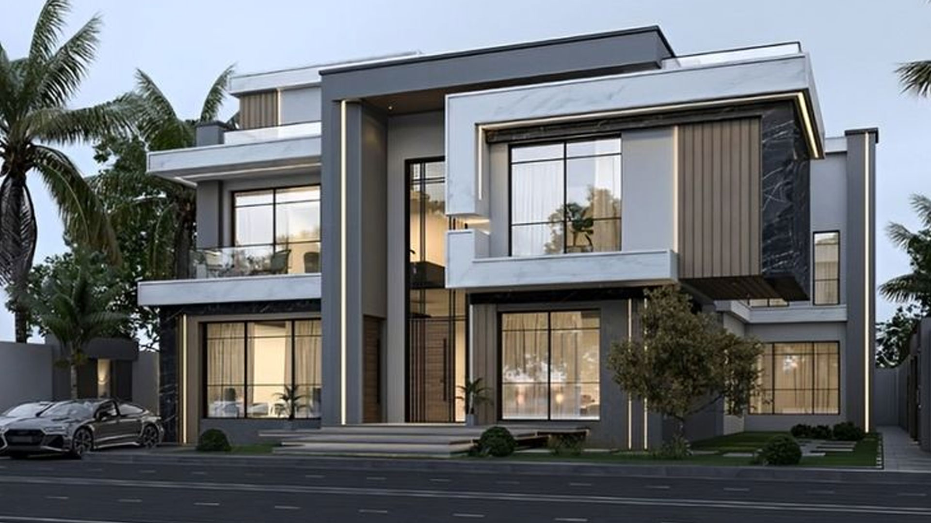 biệt thự phố phong cách hiện đại