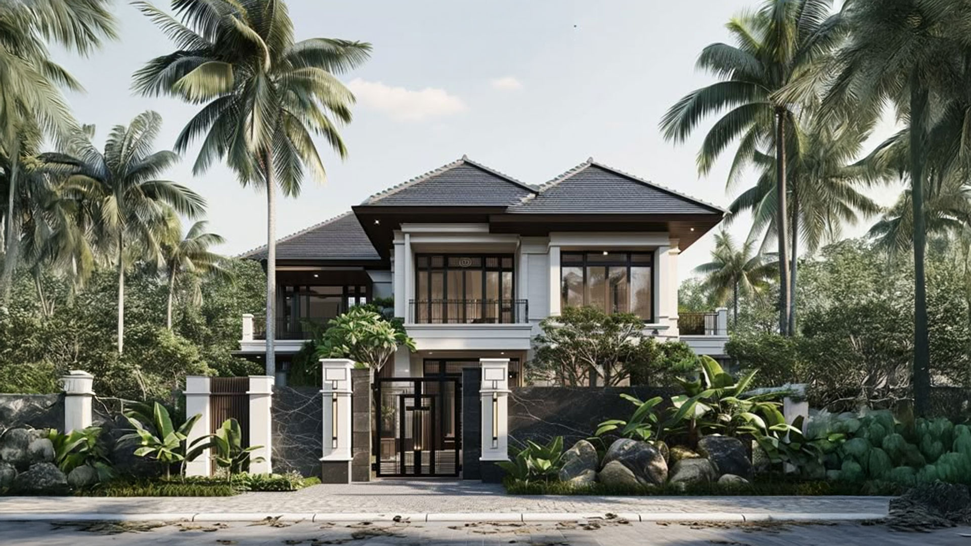 biệt thự vườn 2 tầng mái thái