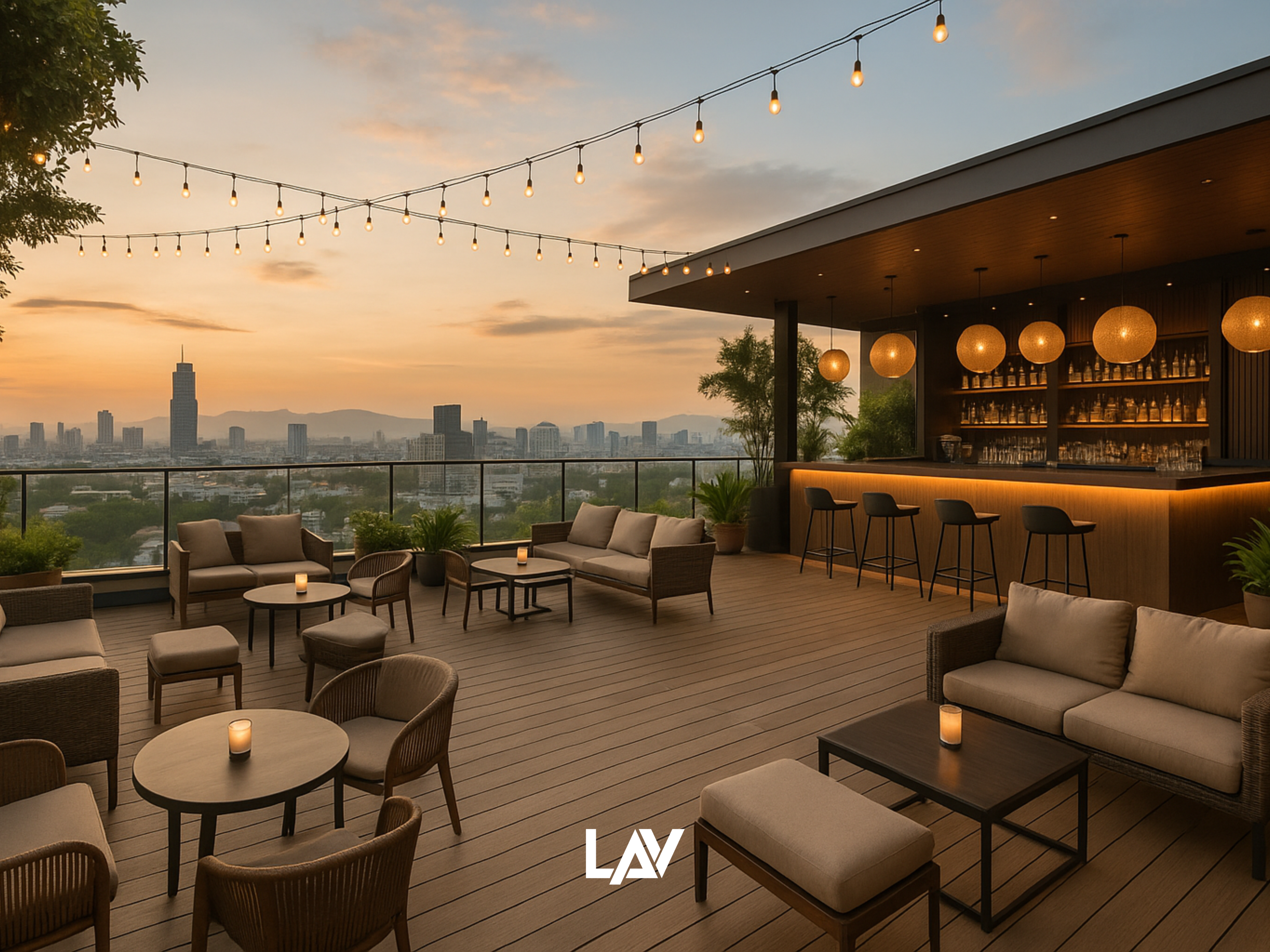 Quán cà phê rooftop -sân thượng