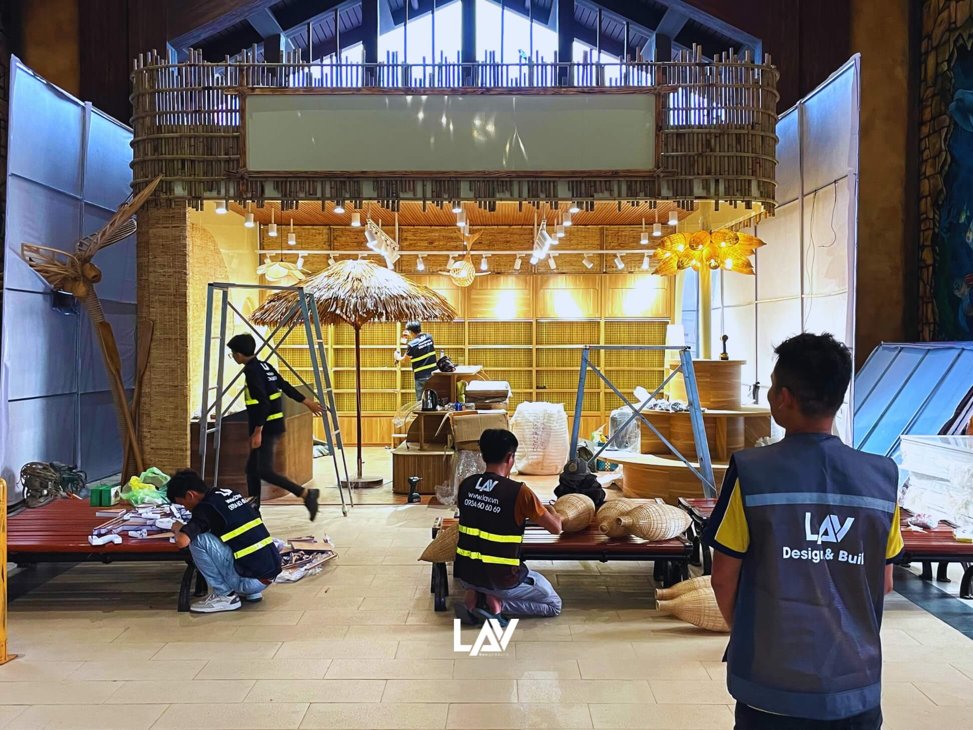 Quy trình thi công tinh gọn tại khu du lịchcủa LAV