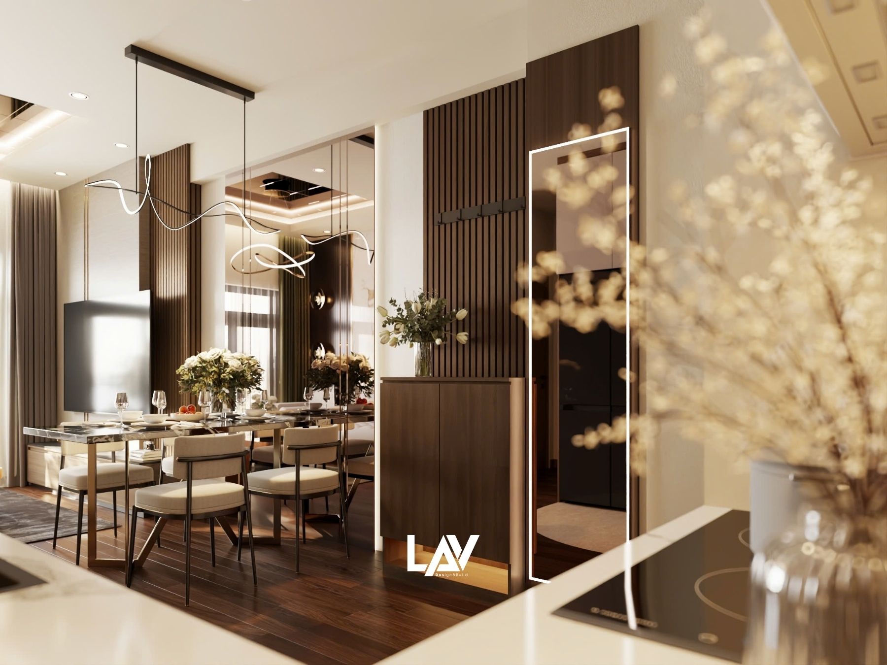 thiết kế nội thất căn hộ Inner Home Tân Phú