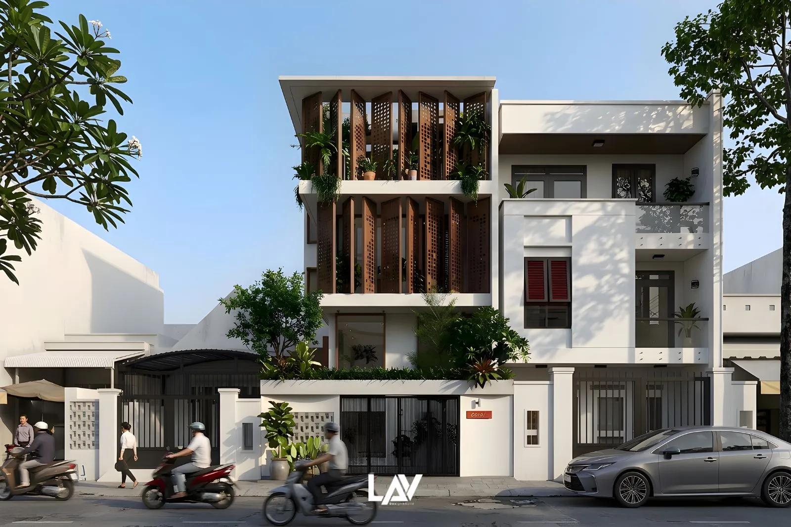 Mặt tiền thiết kẽ cải tạo văn phòng Uniapple Office